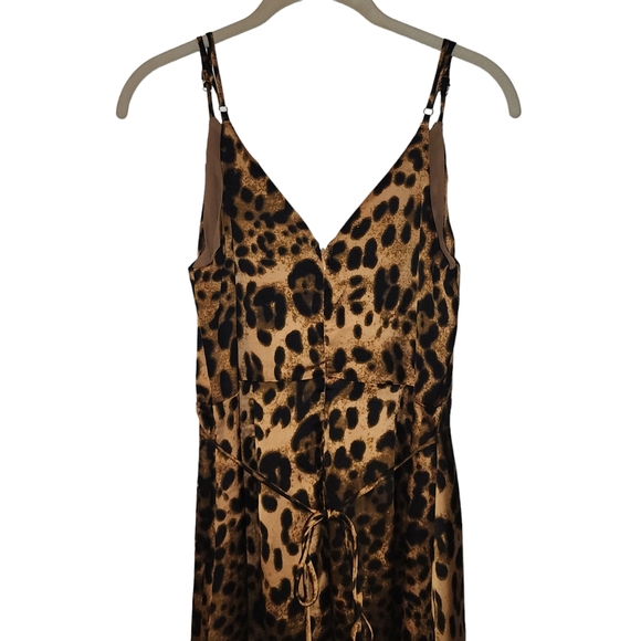 Lulu's Coraline Leopard Print Sleeveless Midi Dress - Picture 6 of 12